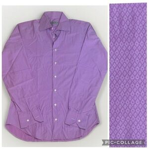 Etro Purple Men's Dress Shirt sz 39